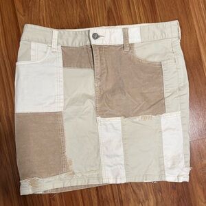 Anthropologie Pilcro and the Letterpress - Corduroy patchwork skirt - Size 29